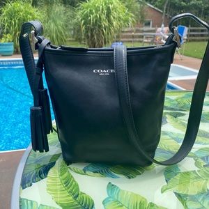 Coach Legacy Blk Leather Mini Duffle 19901